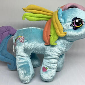 My Little Pony Rainbow Dash Plush‎ Blue Velvet Nanco Vintage 2004